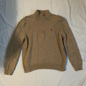 Polo by Ralph Lauren Grey Quarter Zip Sweatshirt